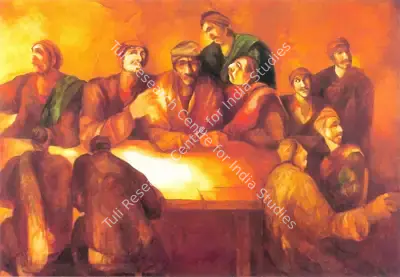Subhash Awchat (Artist), The Last Supper, 1991, Painting