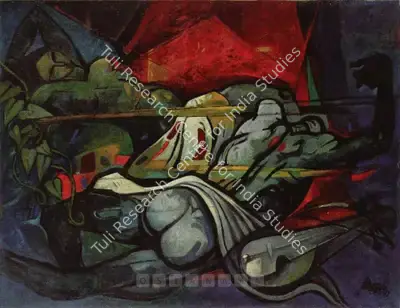 Bijon Choudhury (Artist), Relaxation, Painting