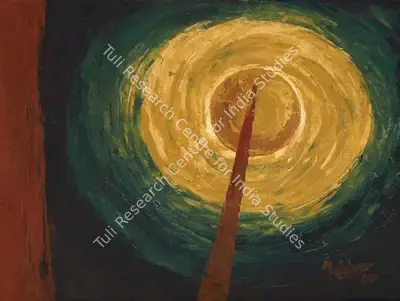 K.K.&nbsp;Hebbar (Artist), Untitled (Rocket Series), 1962, Painting