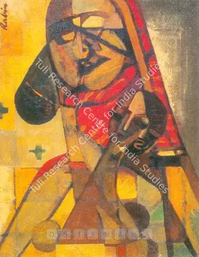 Mondal, Rabin (Artist). Untitled, n.d. | Painting, Sa.Onl/16.05.02