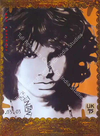 Chintan Upadhyay (Artist), Commemorative Stamp, 2003, Painting