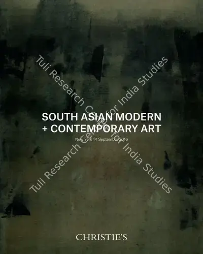 Christie's (Auction House), South Asian Modern and Contemporary Art, 2016, Auction Catalogue