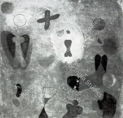 Prabhakar Barwe (Artist), Yellow Fossil, 1974, Painting