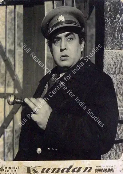 Sohrab Modi (Producer), Kundan, 1955, Lobby Card