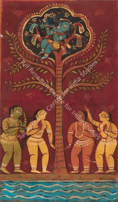 Studio of Jamini Roy (Artist), Gopini Series, 1951, Painting