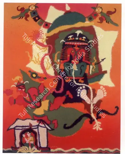 C.D. Mistry (Artist), Lankadahan, Painting