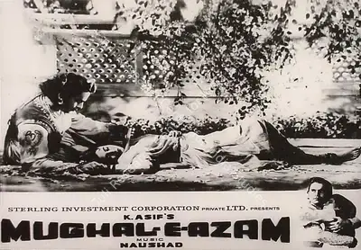 R.D. Mathur (Cinematographer), Mughal E Azam, 1960, Lobby Card