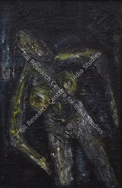F.N. Souza (Artist), Untitled (Nude), 1965, Painting
