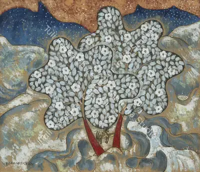 A.A. Almelkar (Artist), Untitled, 1957, Painting