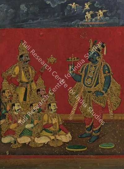 Tanjore School (Artist), Mahabharata Series, Painting