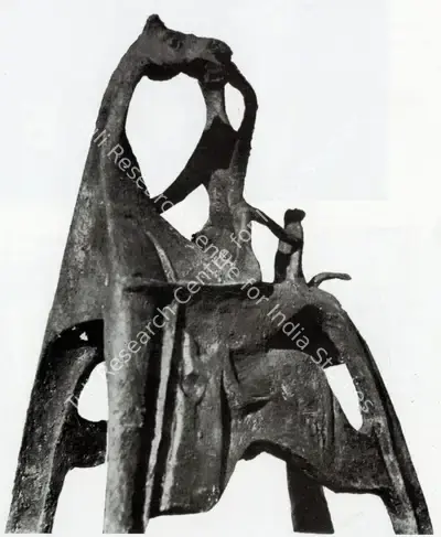 T.R.P. Mookiah (Artist), Terracotta Rider, Sculpture