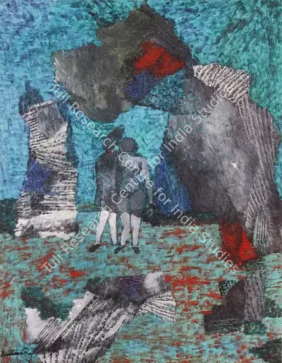 A.P. Santhanaraj (Artist), Meeting Place, Painting