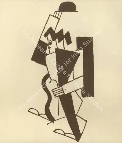 Léger, Fernand (Artist), An illustration of Chaplin | Original Artwork, 1979, My Life in Pictures, 1985 | CinemaEducation | 00795015