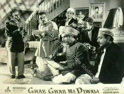 Sohrab Modi (Producer), Ghar Ghar Me Diwali, 1955, Lobby Card