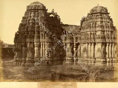 William Henry Pigou (Photographer), Hurulhully. The Temple of Someshwur, Antiquarian Photograph