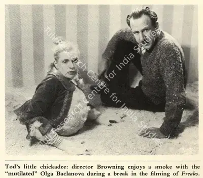 Tod Browning (Producer), Freaks, 1932, Working Still
