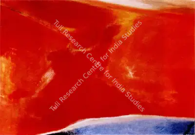 Laxman Shreshtha (Artist), Painting In Red, Painting