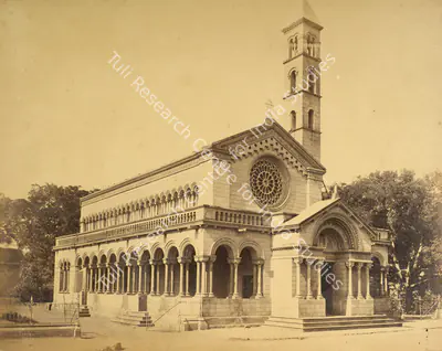 Frith Series (Photographic Studio), Delhi. St. Stephen's Memorial Church, 1850, Antiquarian Photograph