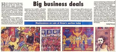 Sadaf Usman (Reporter), Big business deals, 2004, Newspaper Clipping