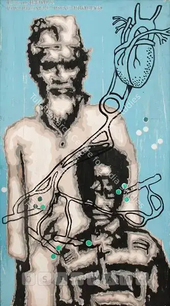 Jitish Kallat (Artist), Pain Pleasure Pause Proceed, 2002, Painting