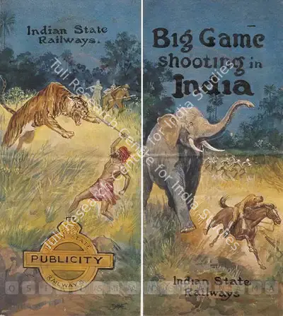 M.V. Dhurandhar (Artist), Indian State Railways 'Poster'                                                                                                           (Double Sided), 1932, Painting