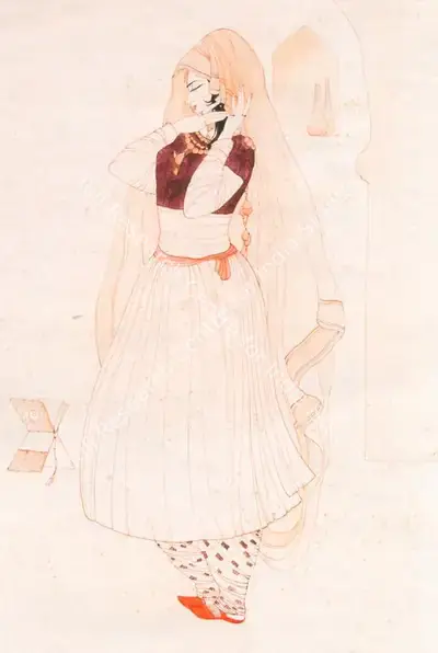 M.A.R. Chughtai (Artist), Vanity, Painting