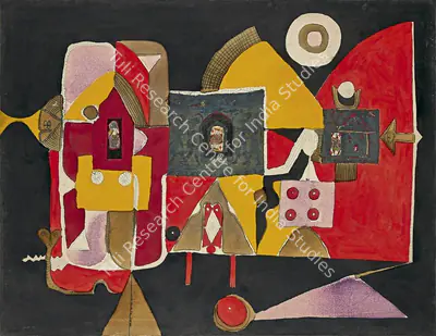 Barwe, Prabhakar (Artist). Bewitching Black, 1968 | Painting, AG.Onl/30.04.23, 2023 · Asta Guru