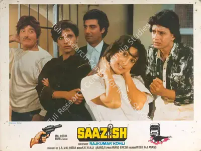 J.R. Malhotra (Producer), Saazish, 1988, Lobby Card