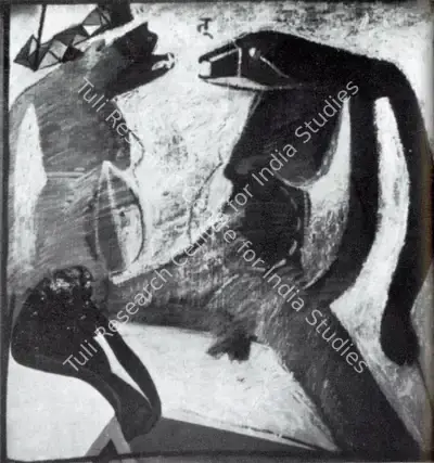 Rameshwar Broota (Artist), Barking Shadows, 1974, Painting