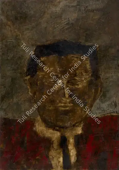 Akbar&nbsp;Padamsee (Artist), Untitled (Portrait of a Man), 1962, Painting