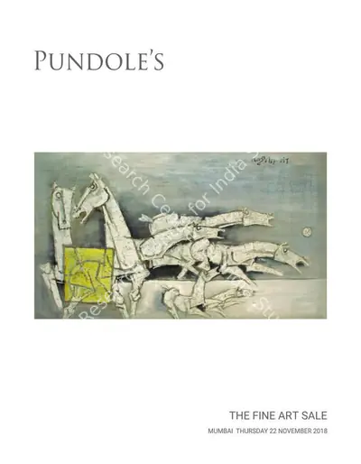 Pundole (Auction House), The Fine Art Sale, 2018, Auction Catalogue
