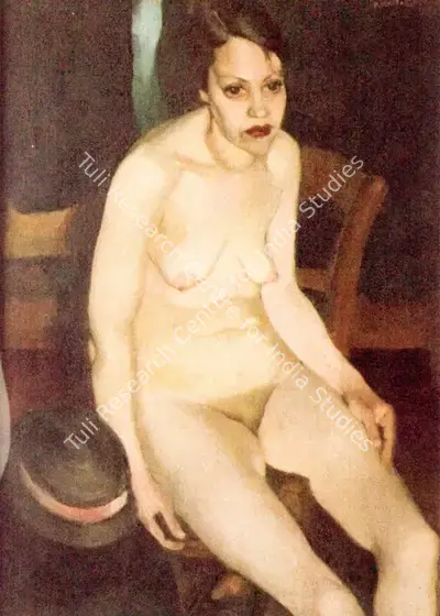 Amrita Sher-Gil (Artist), Self-Potrait as Tahitian, 1934, Painting