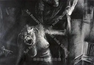 P.S. Chander Shekhar (Artist), Temptation Series, 1981, Painting