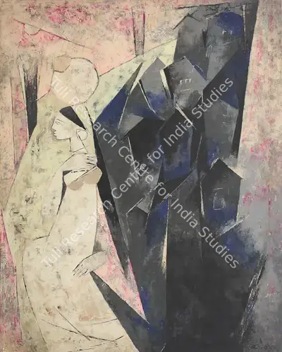 G.R. Santosh (Artist), Shukla Abisarica, 1957, Painting