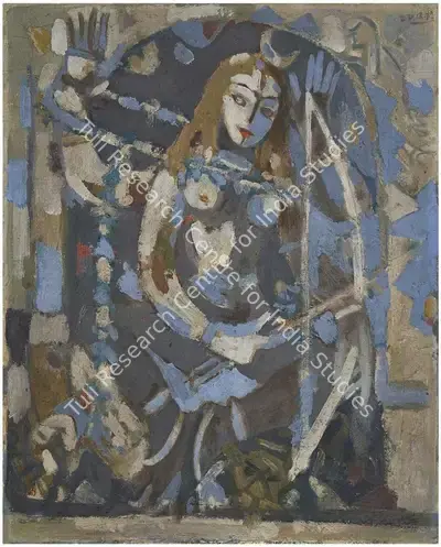 Nirode C. Mazumdar (Artist), Untitled, 1974, Painting