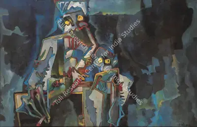 Bikash Bhattacharjee (Artist), Untitled, 1965, Painting