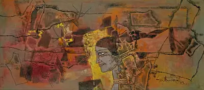 A.P. Santhanaraj (Artist), Untitled, 1963, Painting