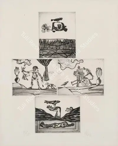 Jai Zharotia (Artist), Untitled, 1973, Graphic Art