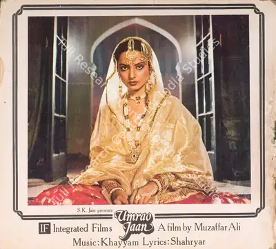 Muzaffar Ali (Producer), Umrao Jaan, 1981, Photographic Still Mounted on Lobby Card