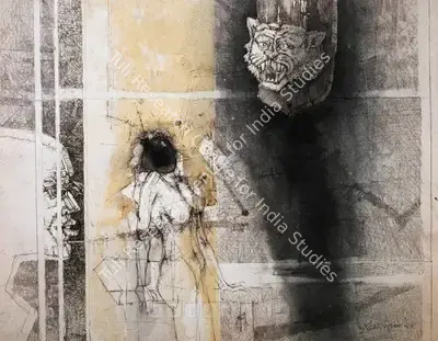 Shyamal Dutta Ray (Artist), Death Of A Dream, 1973, Painting