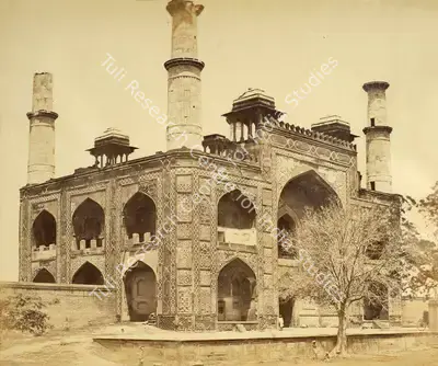 Felice Beato (Photographer), Gateway of Akbar's Tomb near Secundra, 1859, Antiquarian Photograph