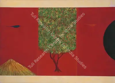 Swaminathan, J. (Artist). Mountain & Bird Series. Oil on canvas, c.1979 | Painting  | 00879879