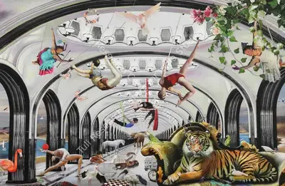Ranbir Kaleka (Artist), Circus of his Idle Majesty, 2021, Painting