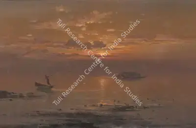 Gangooly, J.P. (Artist). Untitled (Fishermen at Sunrise), n.d. | Painting, So.NeY/20.03.23, 2023 · Sotheby's