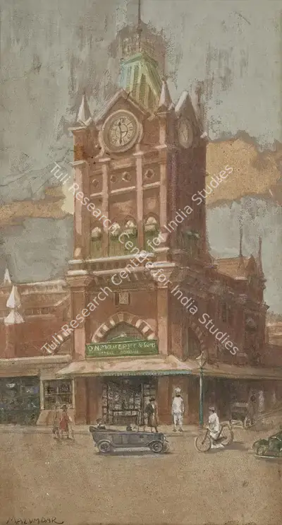 Hemendranath Mazumdar (Artist), Untitled (New Market), 1925, Painting