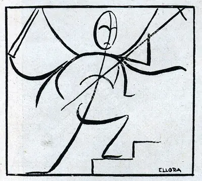 Unknown (Artist), Ellora, Drawing