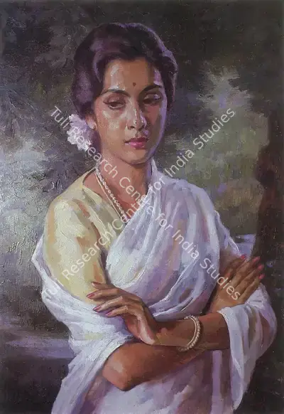 Gopal Deuskar (Artist), A Portrait, Painting