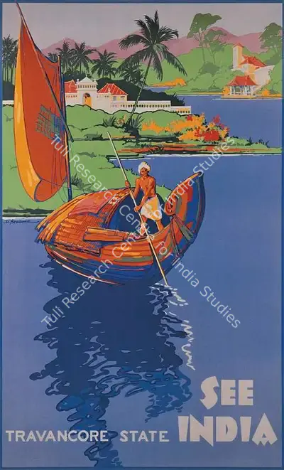 After D. Newsome (Artist), See India, Travel Publicity Related Art & Poster
