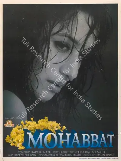 Rakesh Nath (Producer), Mohabbat, 1997, Full Sheet Poster