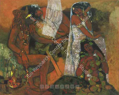Arup Das (Artist), Sadhu, Painting
